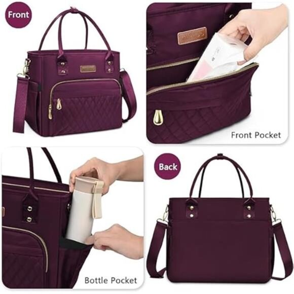 Lunch Bag Lunch Box Women - Leakproof Insulated Lunch Cooler Bag for Women - Picture 4 of 7